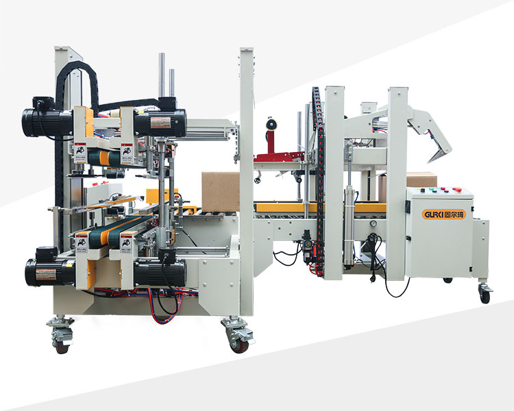Máy Dán Thùng Carton Gấp Nắp Tự Động Có Dán Góc Và Dán Cạnh Thùng GPI-50+GPH-50